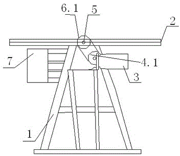 Test method used for overturning test of oil tank