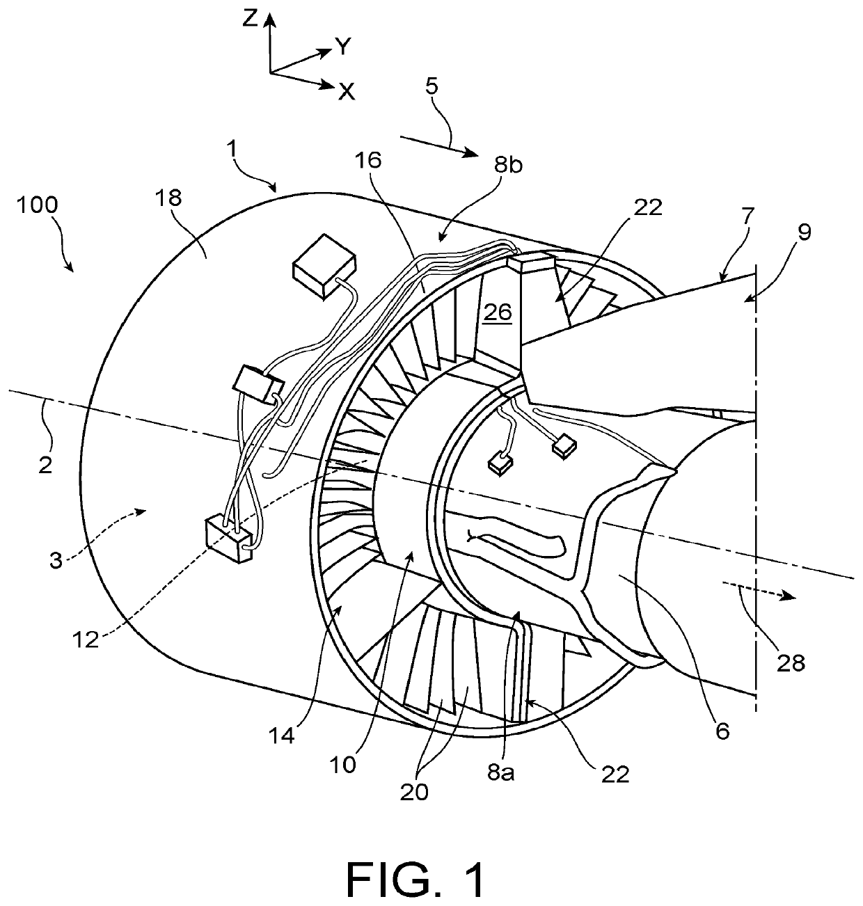 Improved fire resistance device designed to be placed between one end of a mounting strut for an aircraft turbomachine and a cowling of said turbomachine delimiting an inter-flow compartment