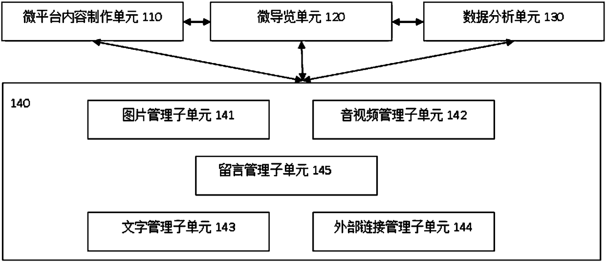 Museum information issuing micro-platform system