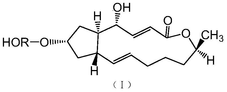 Brefeldin A glycosylated derivative and preparation and application thereof