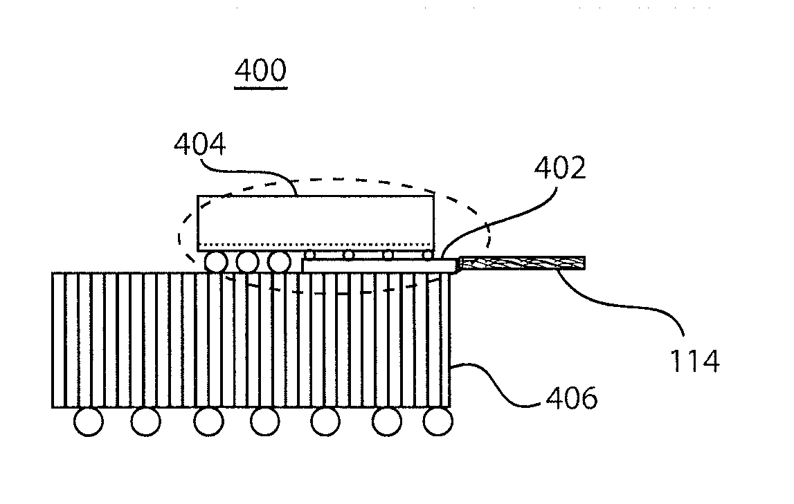 Flip-chip packaging for dense hybrid integration of electrical and photonic integrated circuits