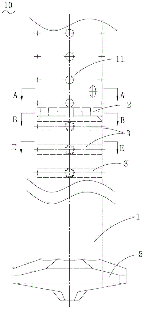 Jack-up platform leg and ocean platform with the same