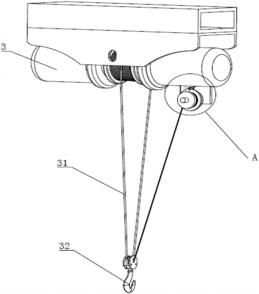 Electric single-beam bridge-type travelling crane for draining pump room