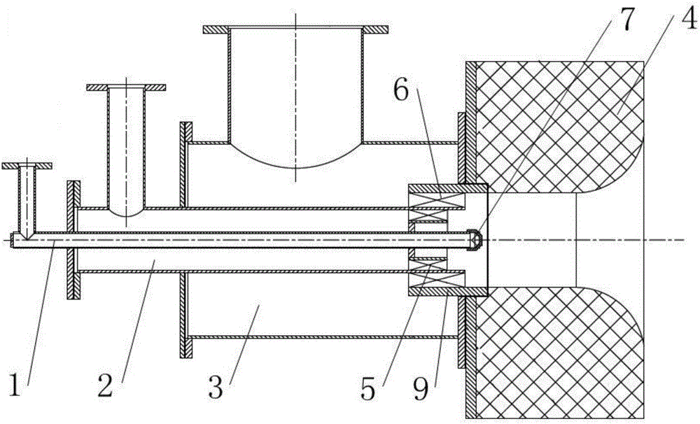 Double-rotational-flow flat flame burner