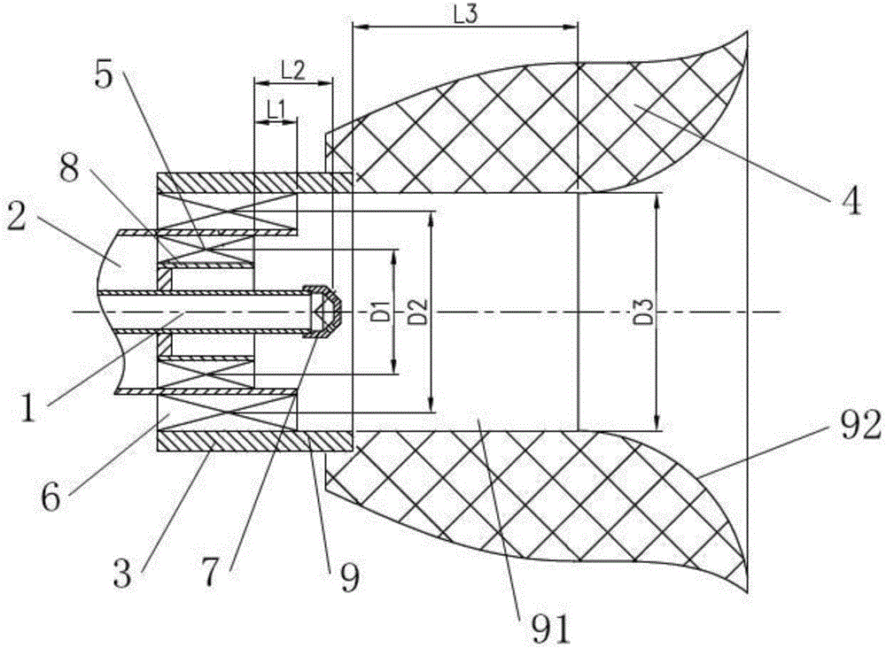 Double-rotational-flow flat flame burner