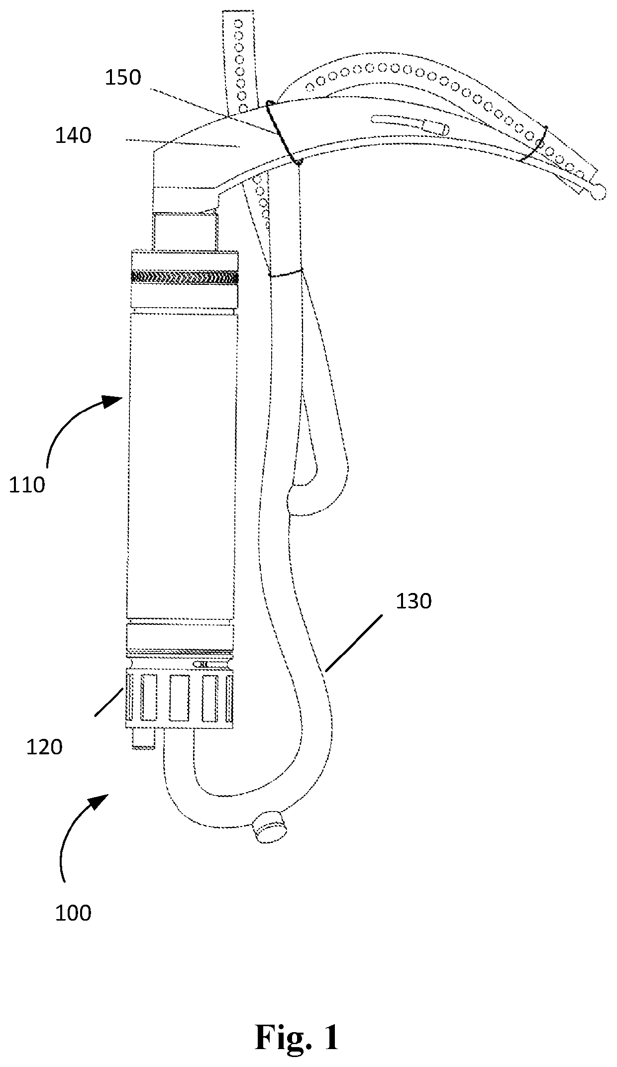 Miniature air filtration assembly for a medical field