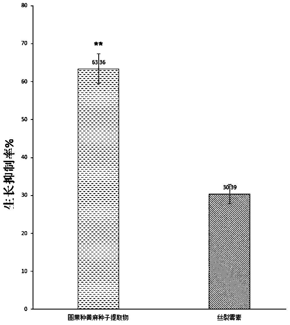 The preparation method and application of the extract of jute seeds