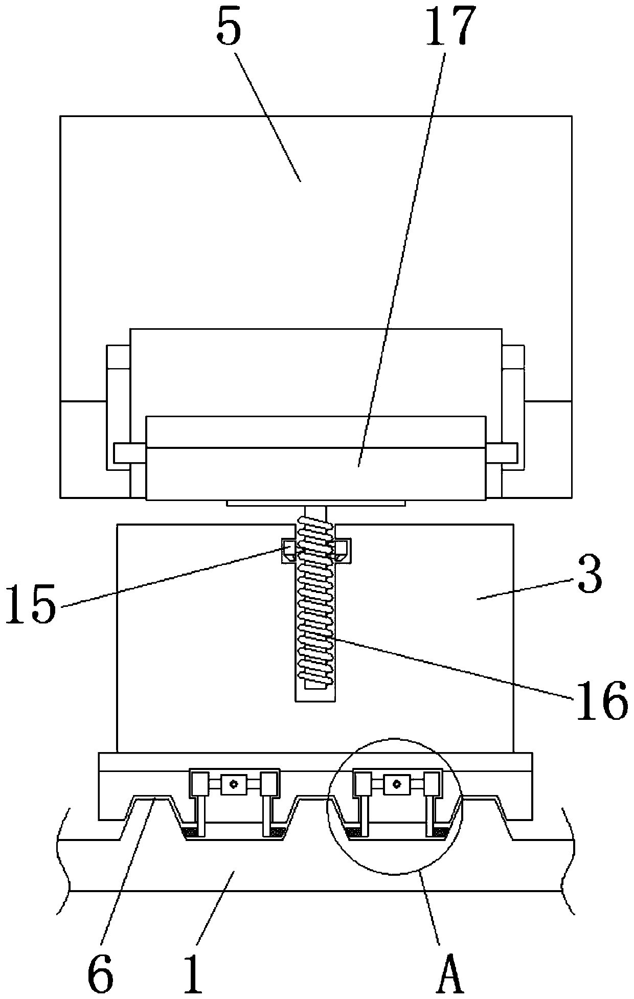 Photovoltaic support for color steel tile