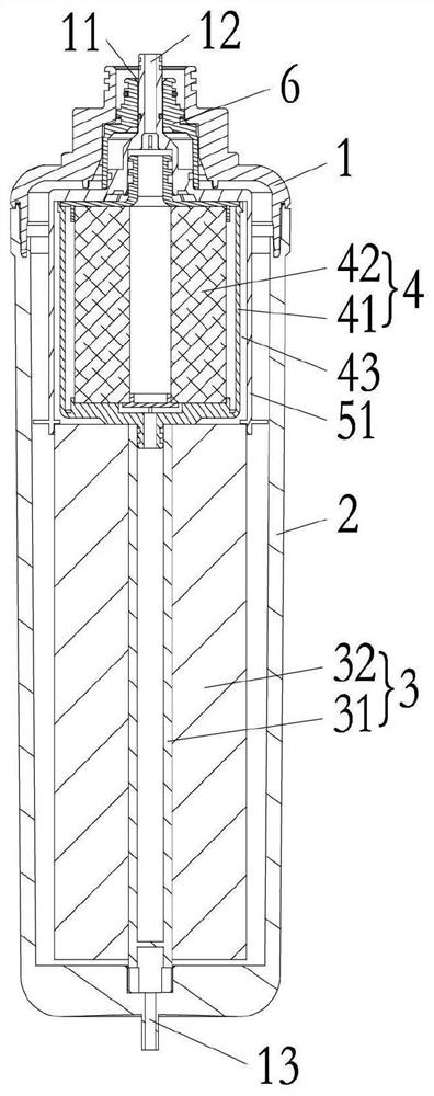 A reverse osmosis composite filter element assembly