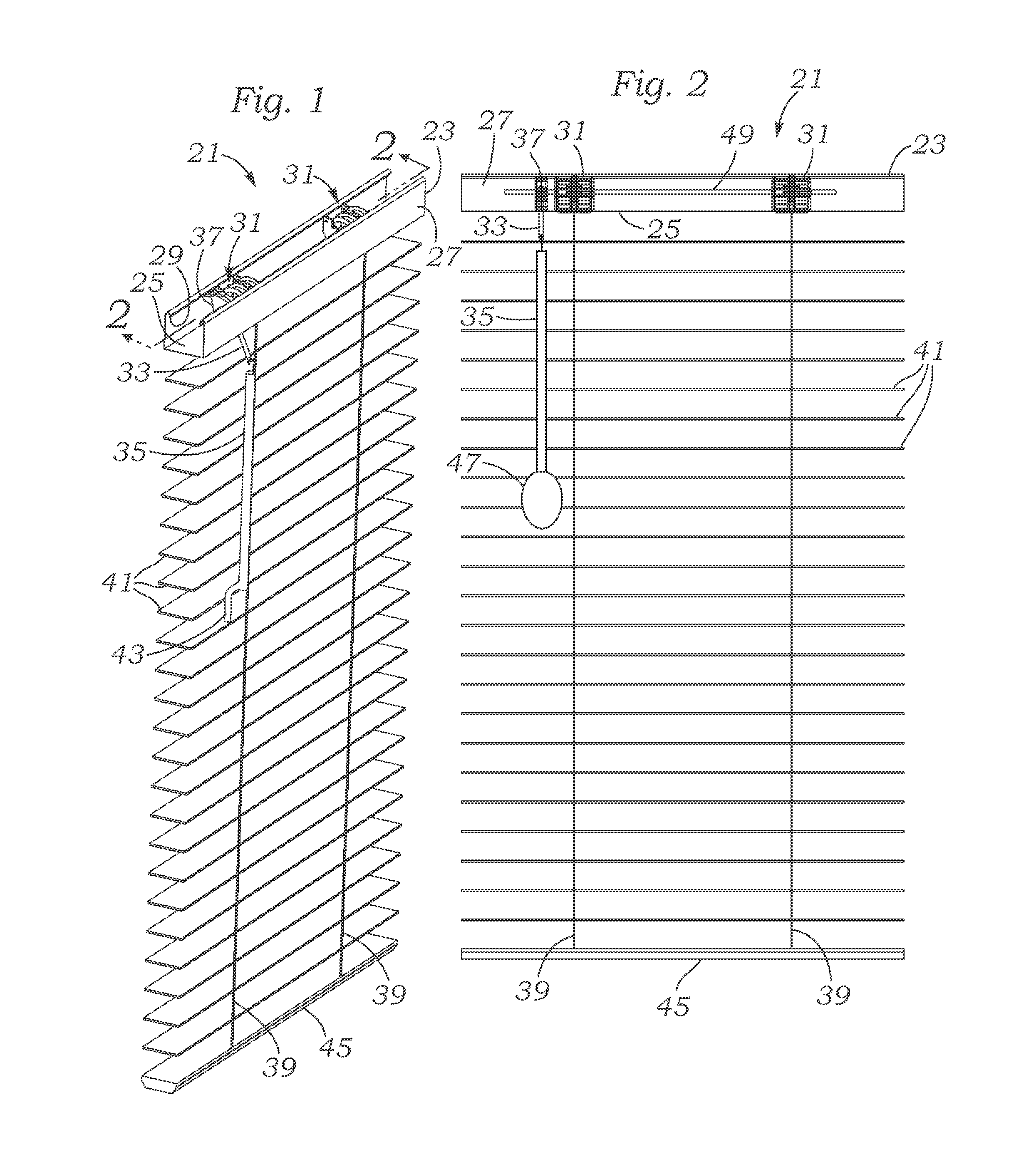 Single cordless control for window covering