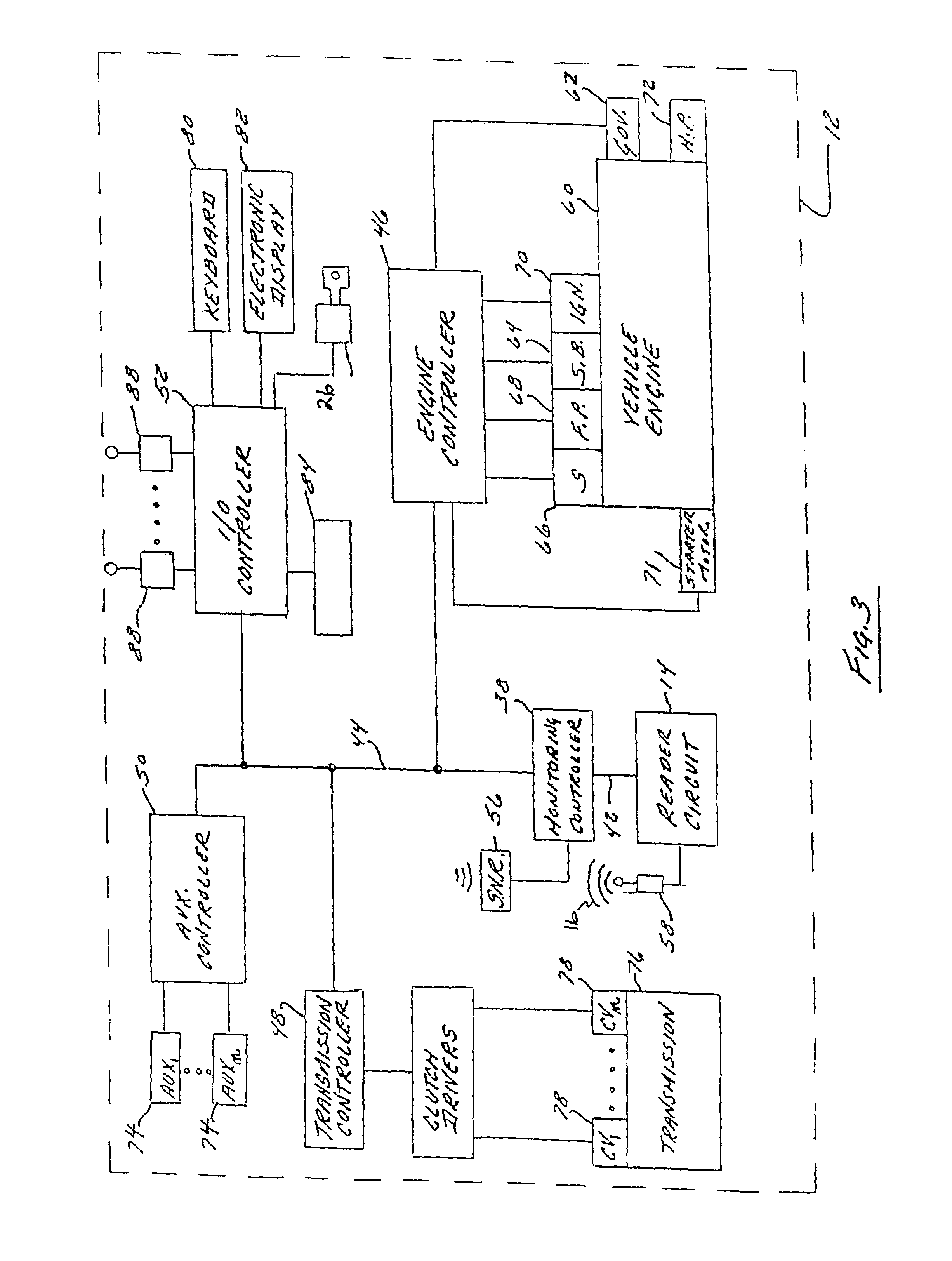 Access control system for a work vehicle