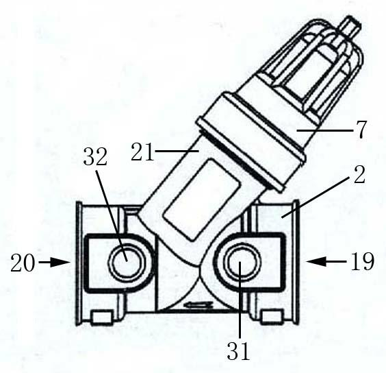 Inclined type pressure regulating valve, manufacturing method and application method