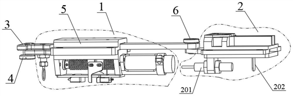 A manual self-integrated bullet blocking locking mechanism