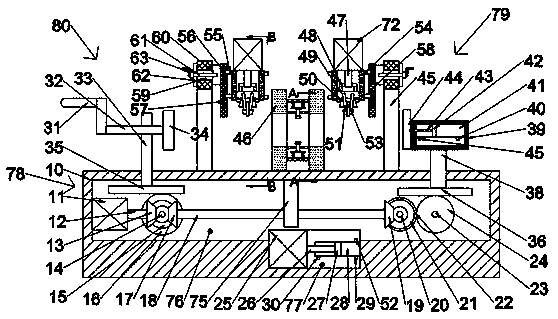 Special machine tool for radial drilling of shaft