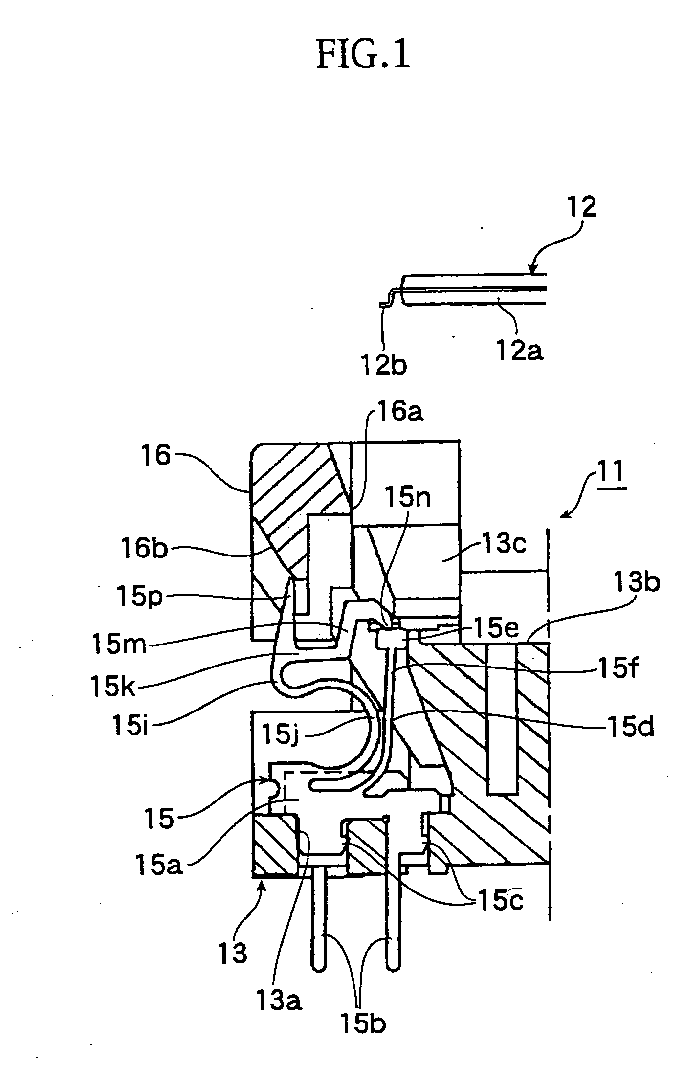 Contact pin and socket for electrical parts