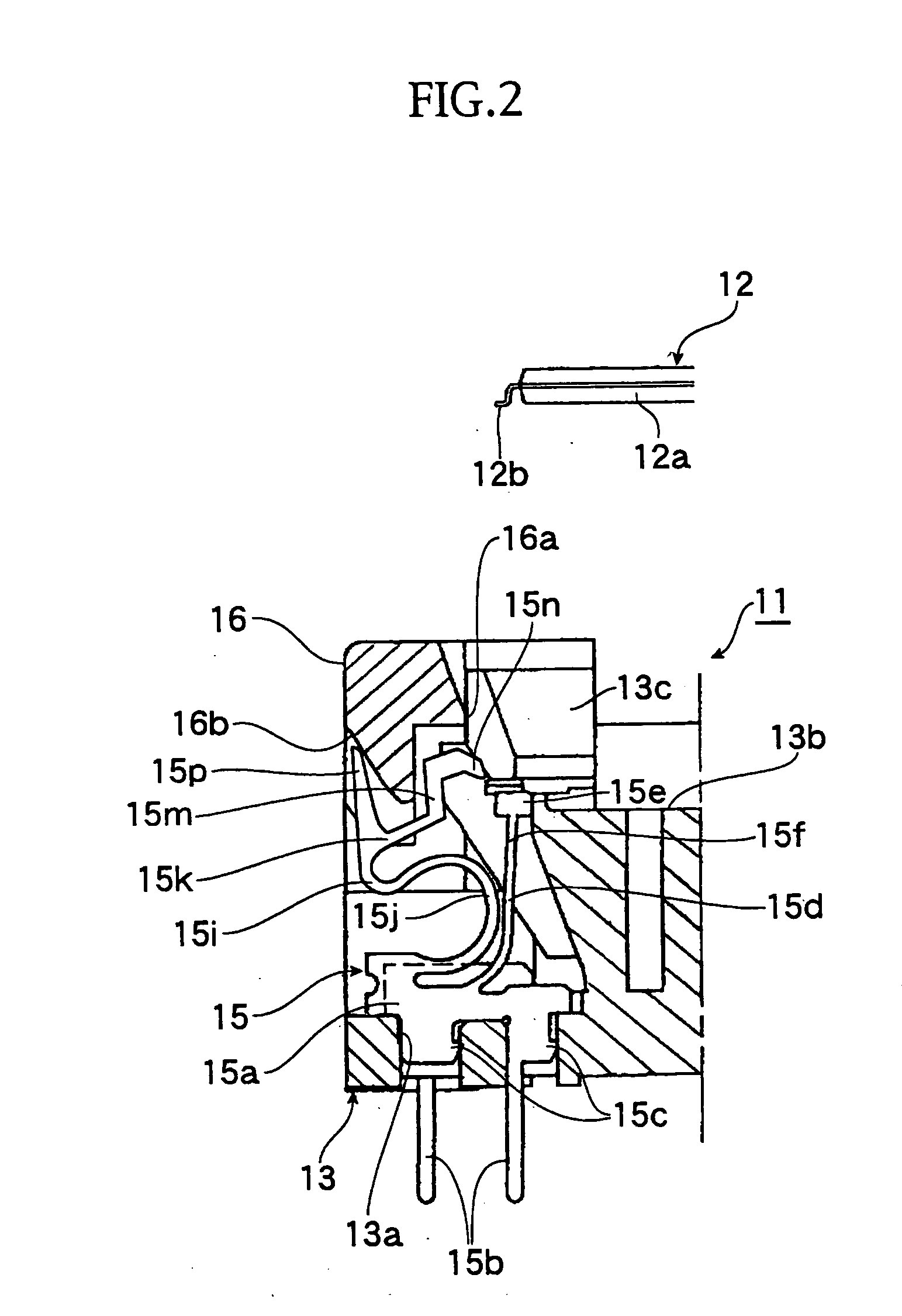 Contact pin and socket for electrical parts