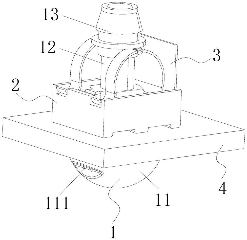 Automobile headlamp cleaning structure