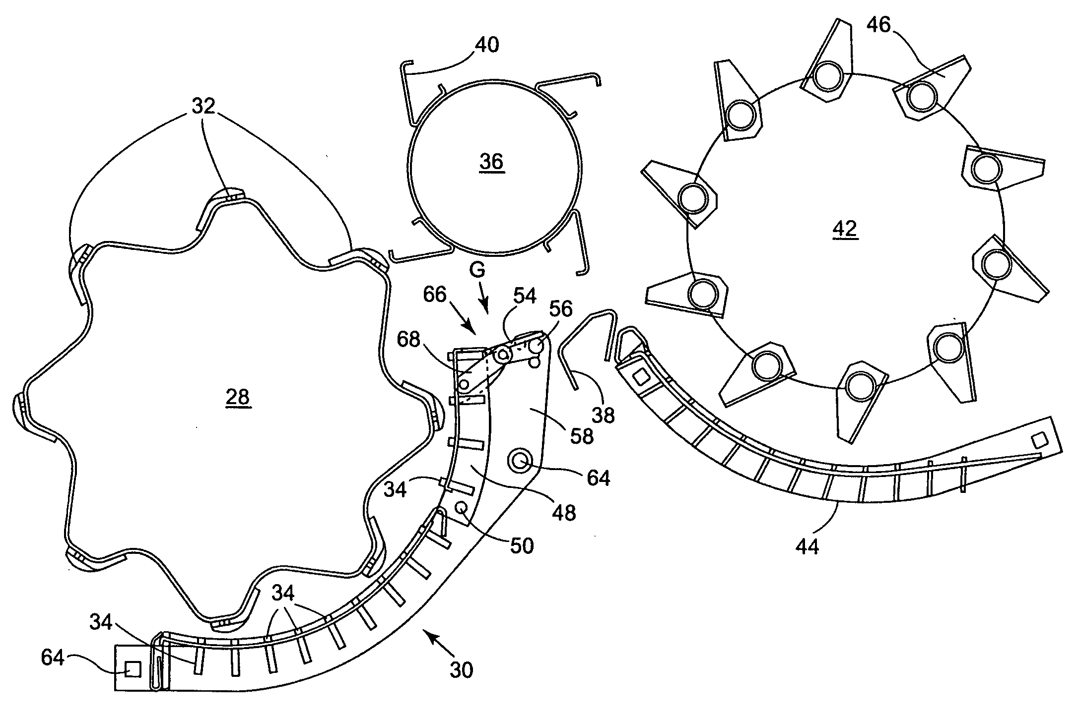 Threshing machinery concave arrangements