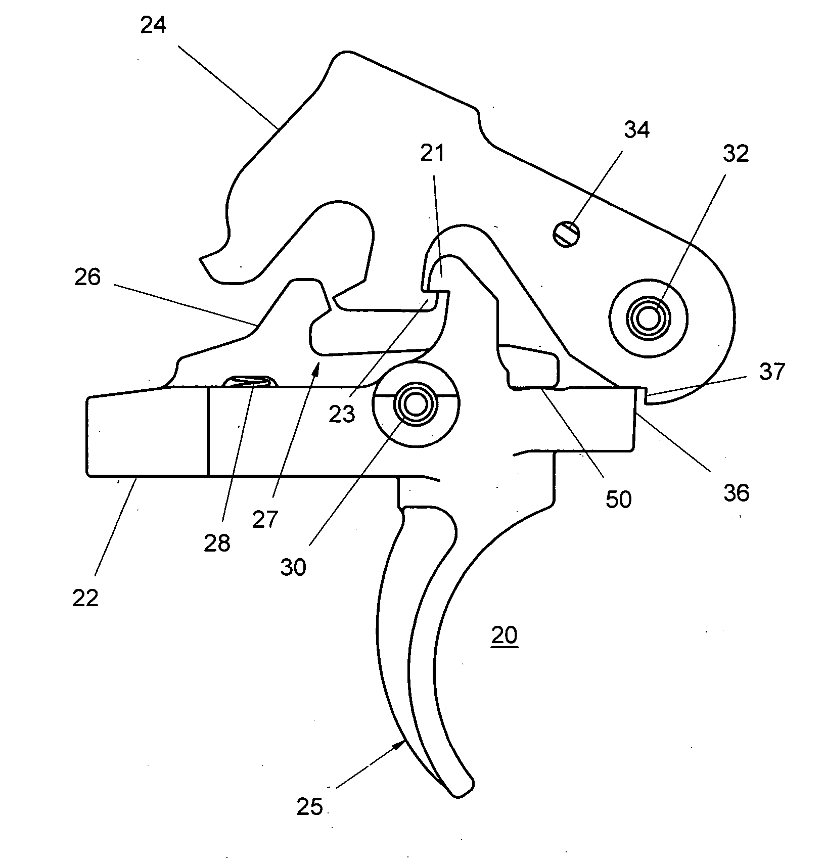 Multi-stage trigger for automatic weapons