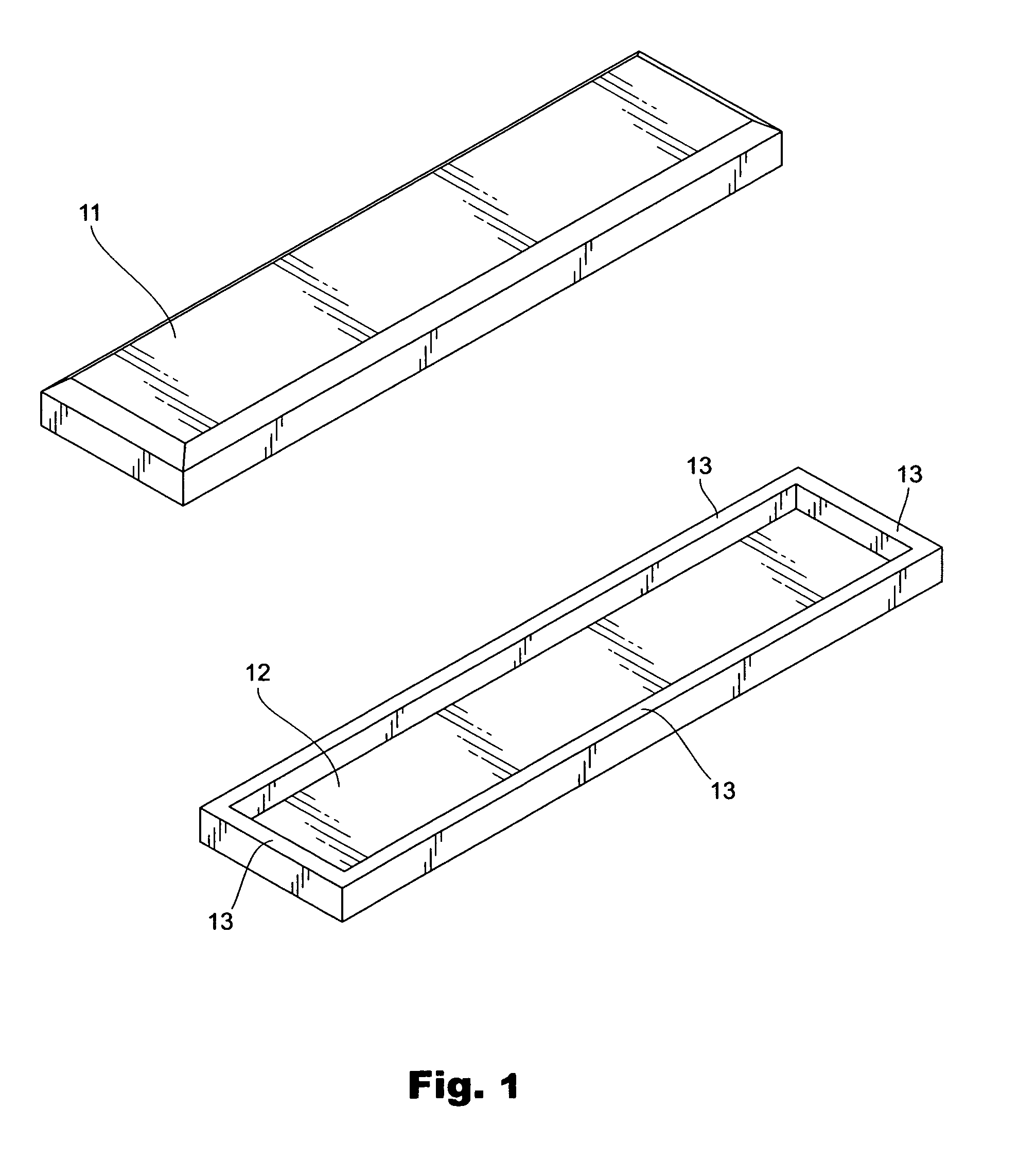 Shoulder protection pad for ladders with hollows to accommodate rung ends and rivets