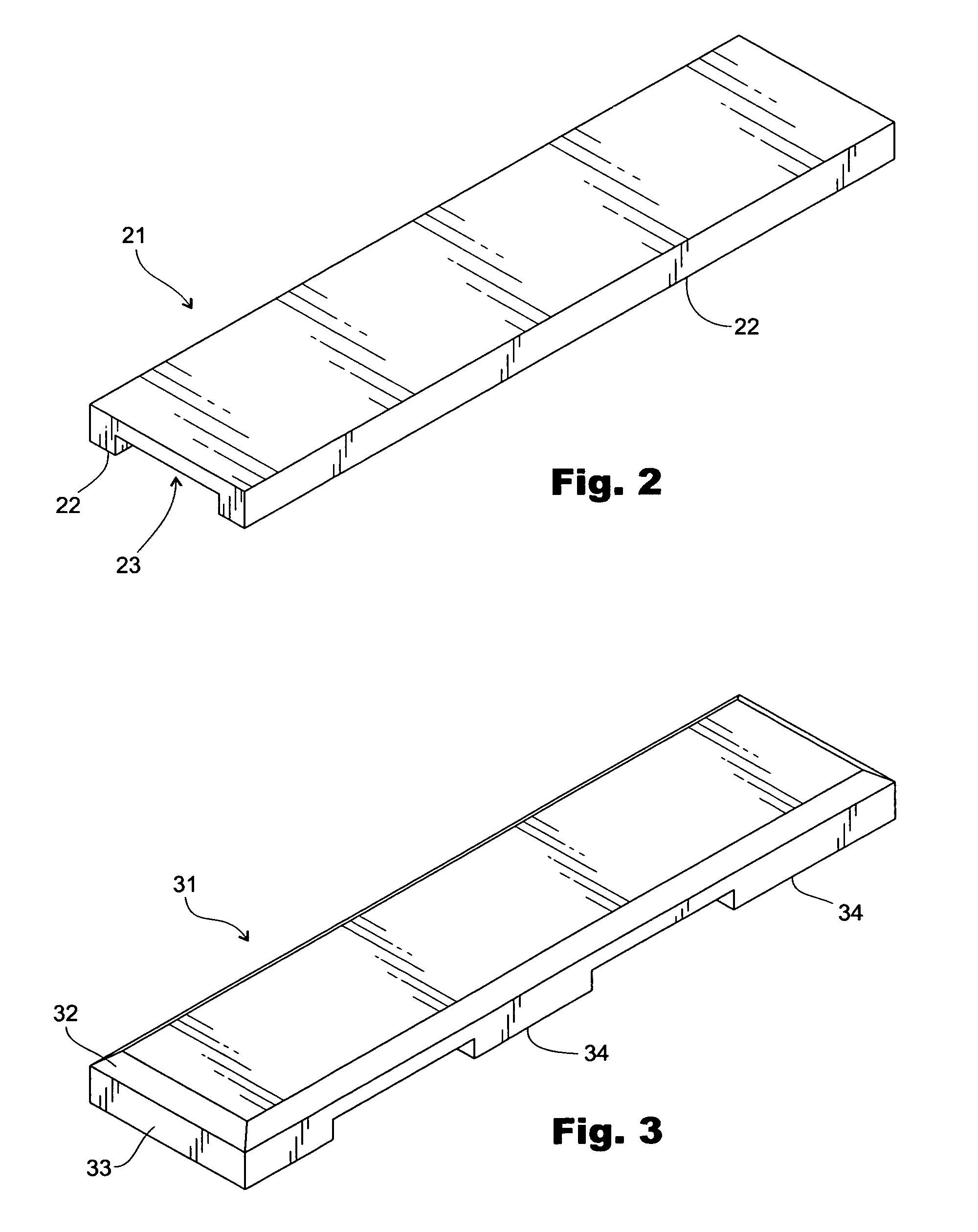 Shoulder protection pad for ladders with hollows to accommodate rung ends and rivets