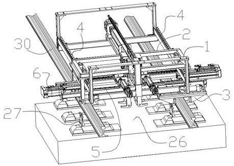 Method and device for dragging out roller used for dragging steel rail below steel rail