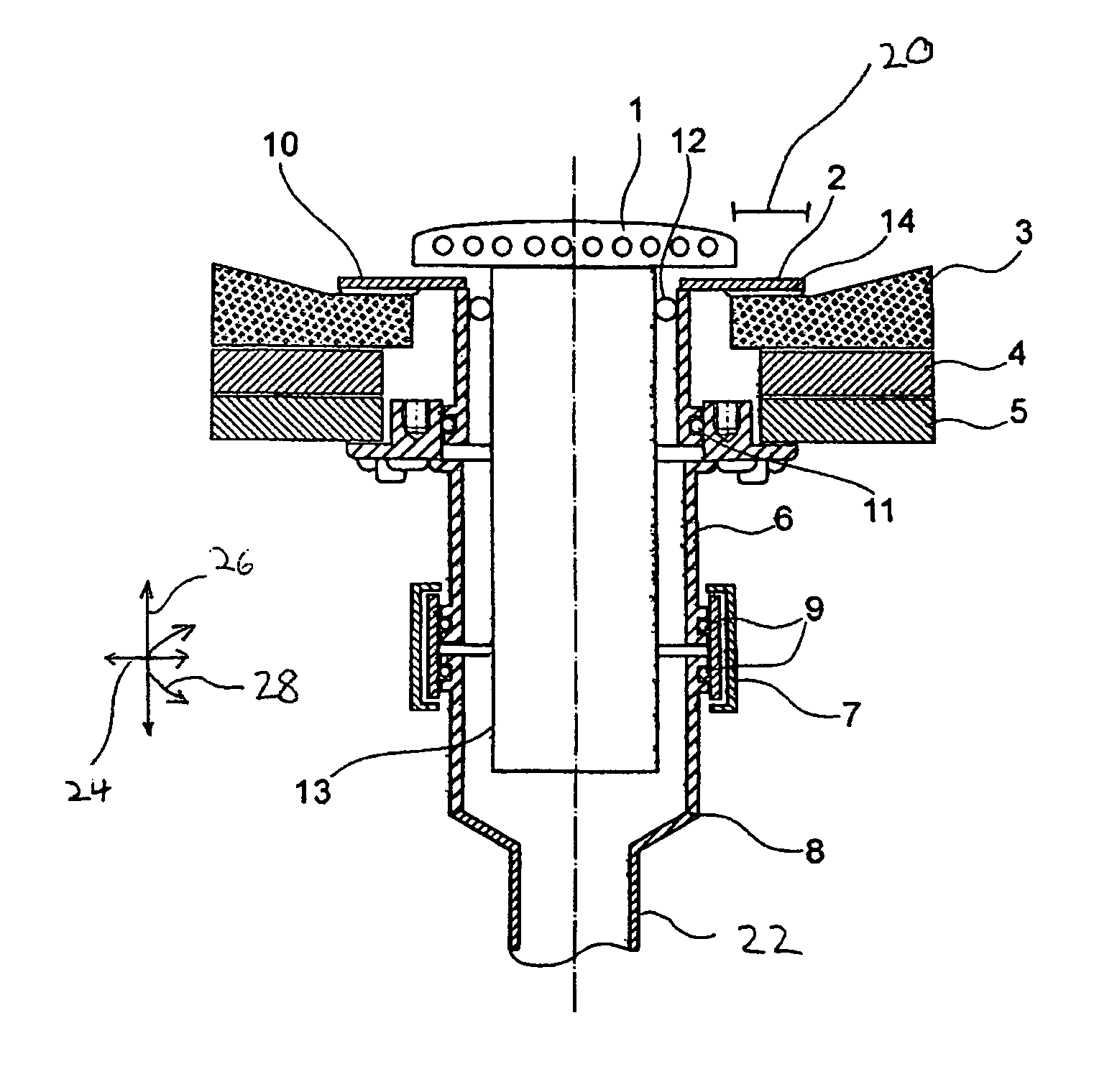 Shower drainage outlet in aircraft