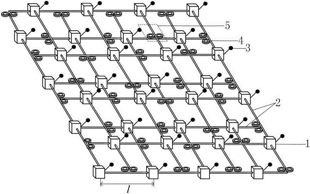 Topological structure based on staggered three-dimensional light network-on-chip and wavelength distribution method