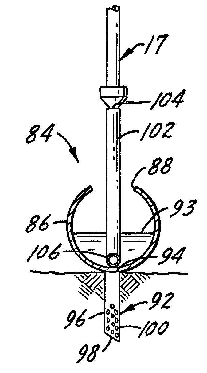 Mobile irrigation machine with underground water application