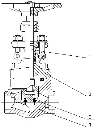 Socket type carbon steel stop valve