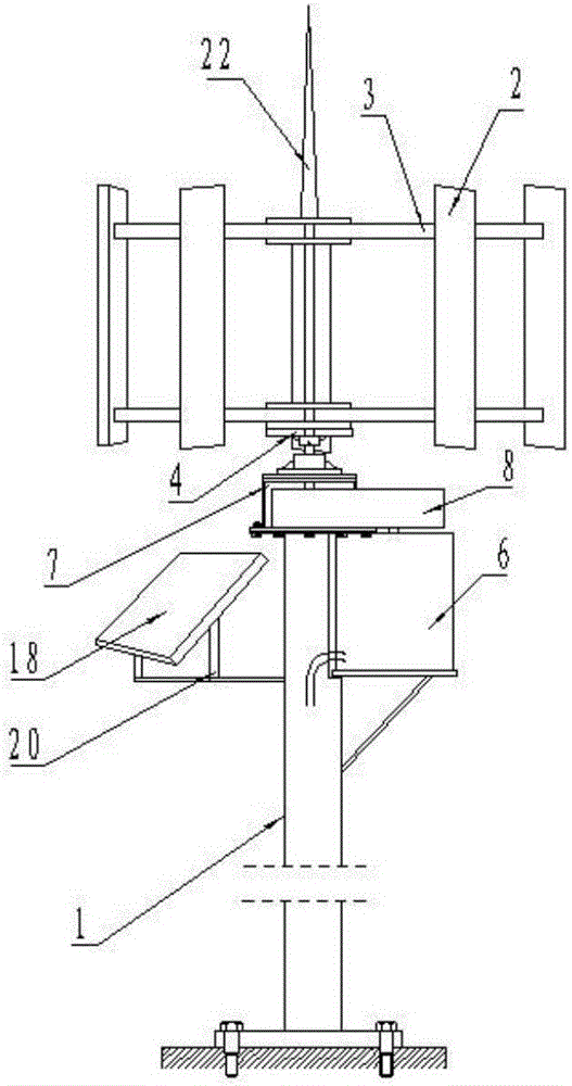 Breeze wind-solar complementary energy storage unit