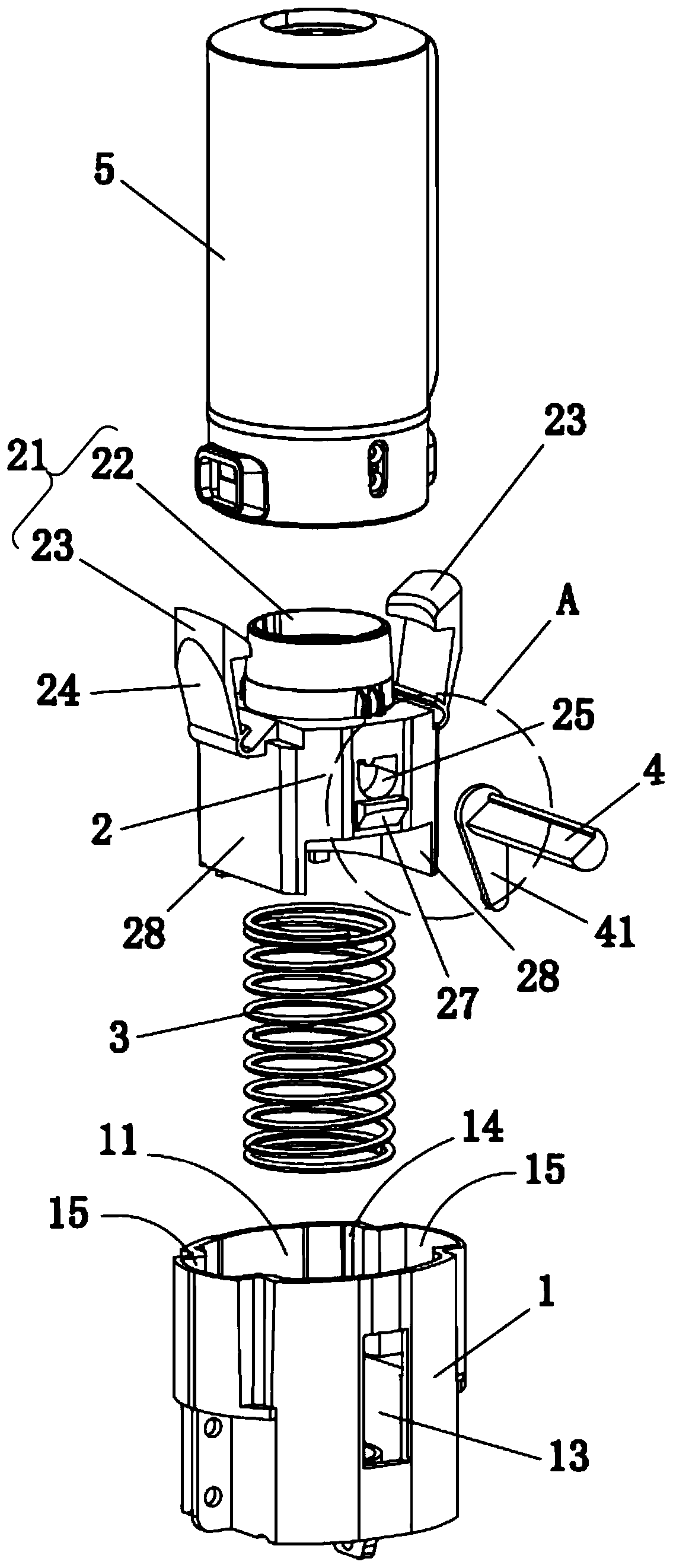 A pop-up card holder and a display screen support frame of a wireless transmitter