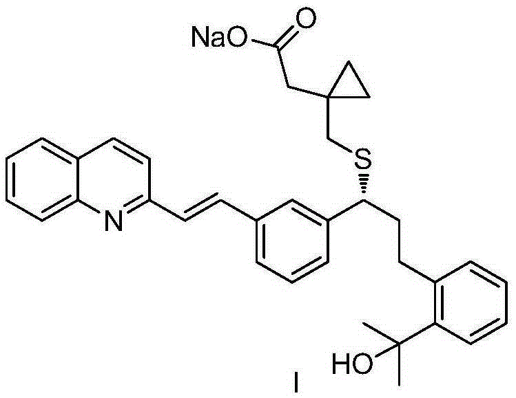 Preparation method for montelukast sodium intermediate