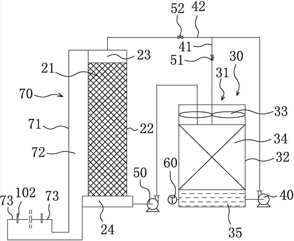 Water cooling aeration cooling system for cowshed