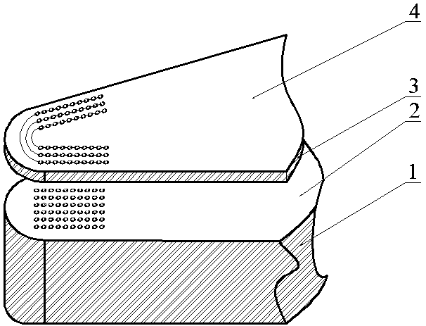 Surface cross-scale composite micro-modeling tool and preparation method