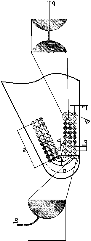 Surface cross-scale composite micro-modeling tool and preparation method