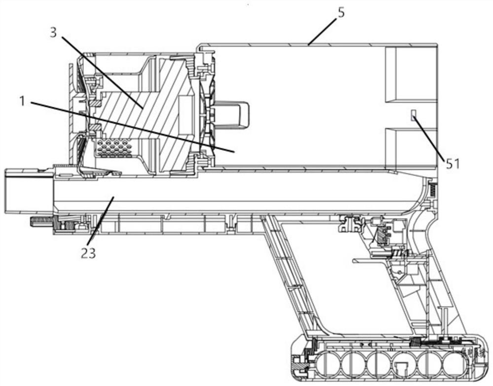 Dust collector host and dust collector