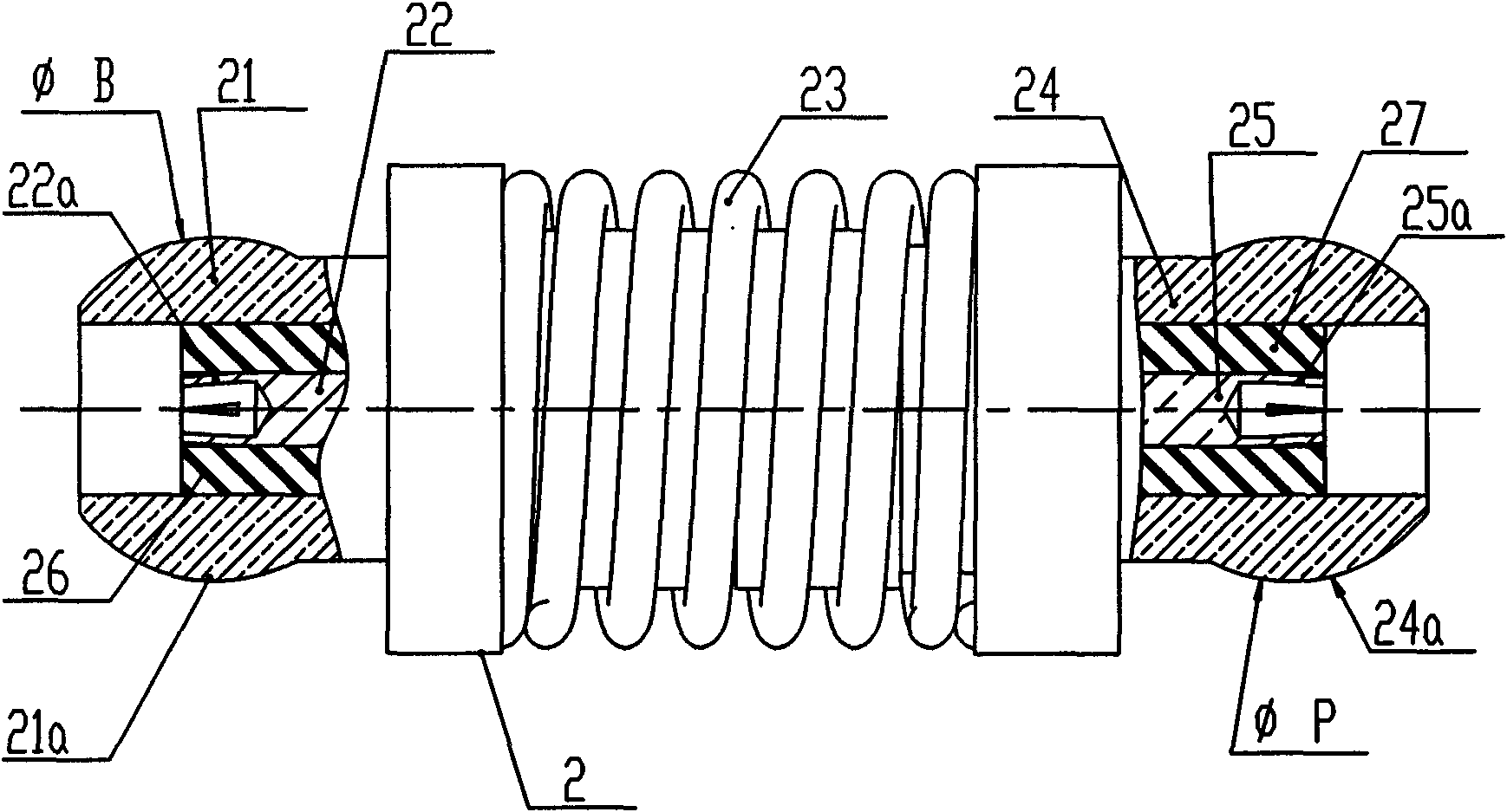 Spring loading connector