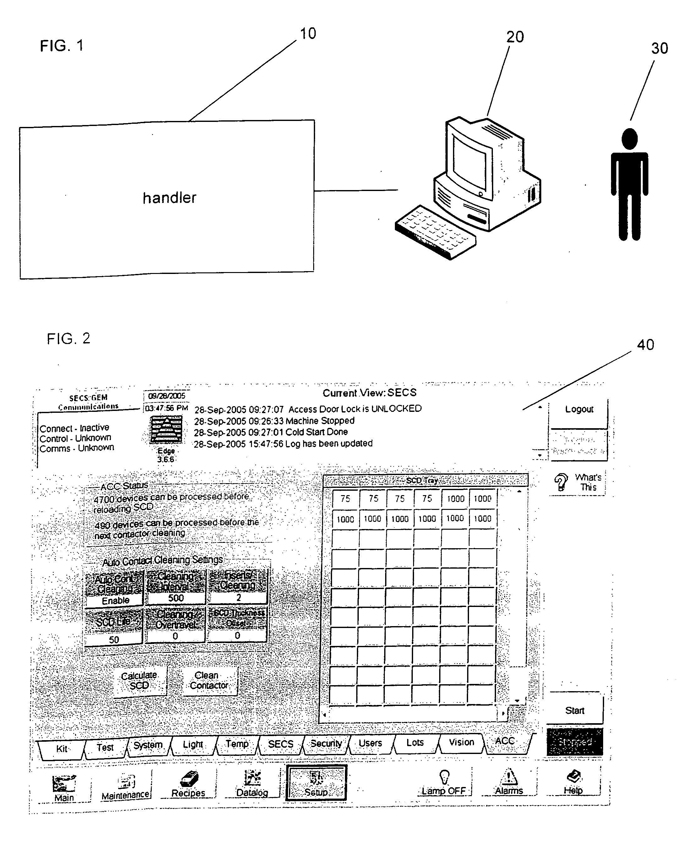 System and method for cleaning a contactor device