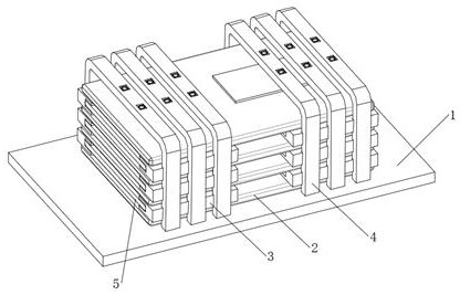 Laminated packaging structure for mounting multiple circuit boards