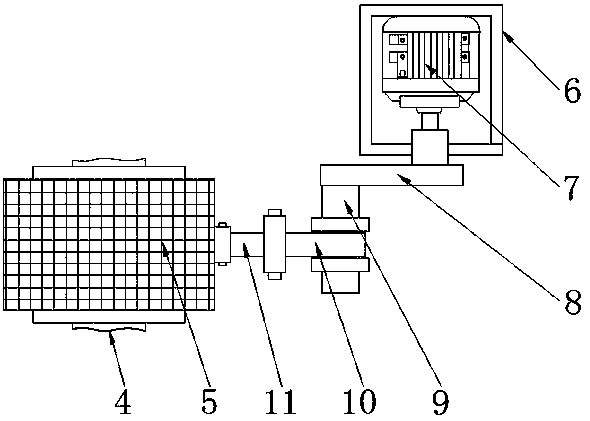 Novel coal feeder iron removing device for thermal power plant