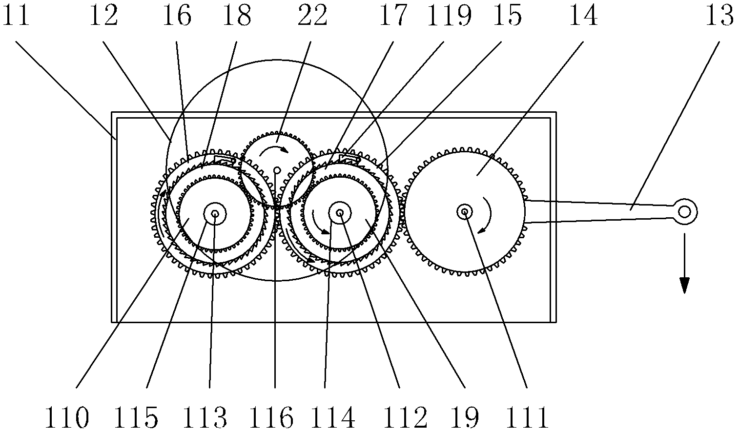 Mechanical movement conversion device