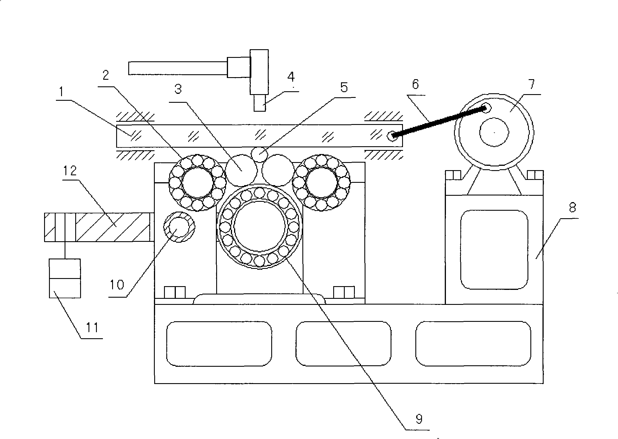 Multi-scale test machine for measuring lubricating oil film by optical interference method