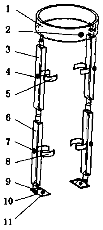 Lower limb movement pose quick predicting system and method based on fusion of a plurality of sensors