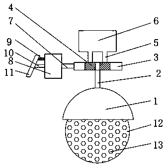 Automotive disk brake with good sealing performance