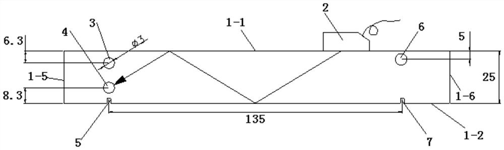 Comparative reflector test block and method for determining weld defects in thicker plates