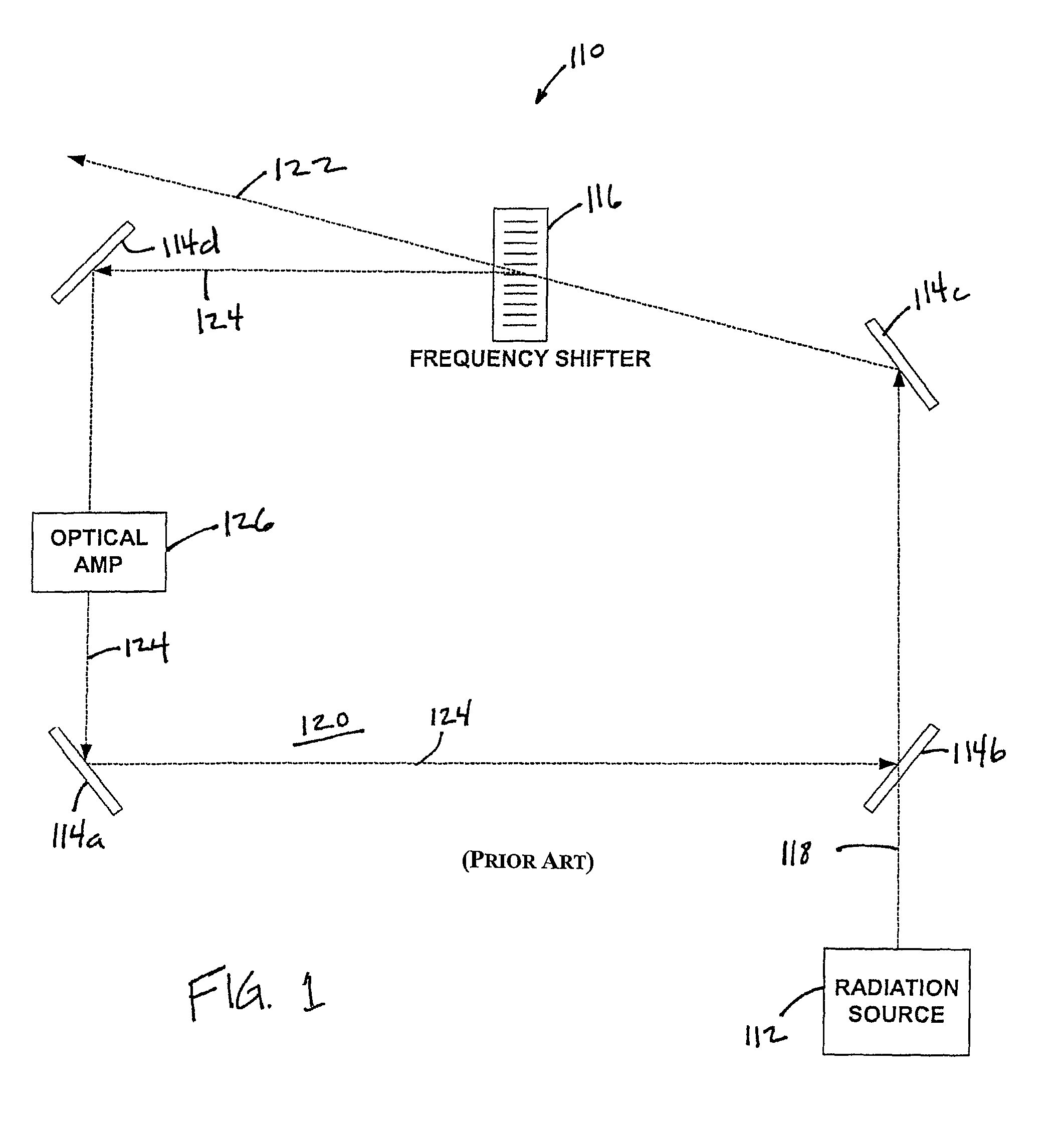 System and method for providing chirped electromagnetic radiation