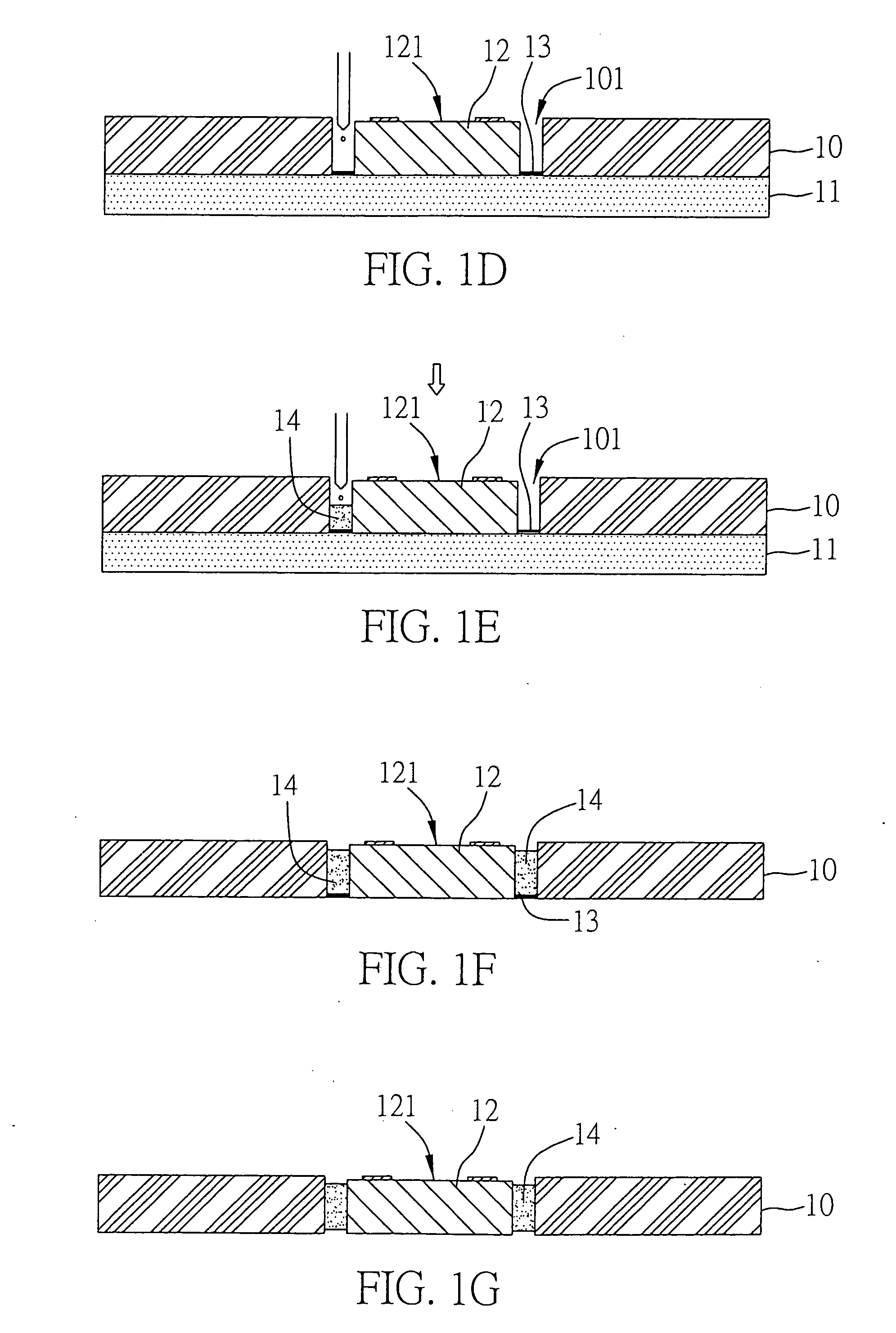 Method of embedding semiconductor element in carrier and embedded structure thereof