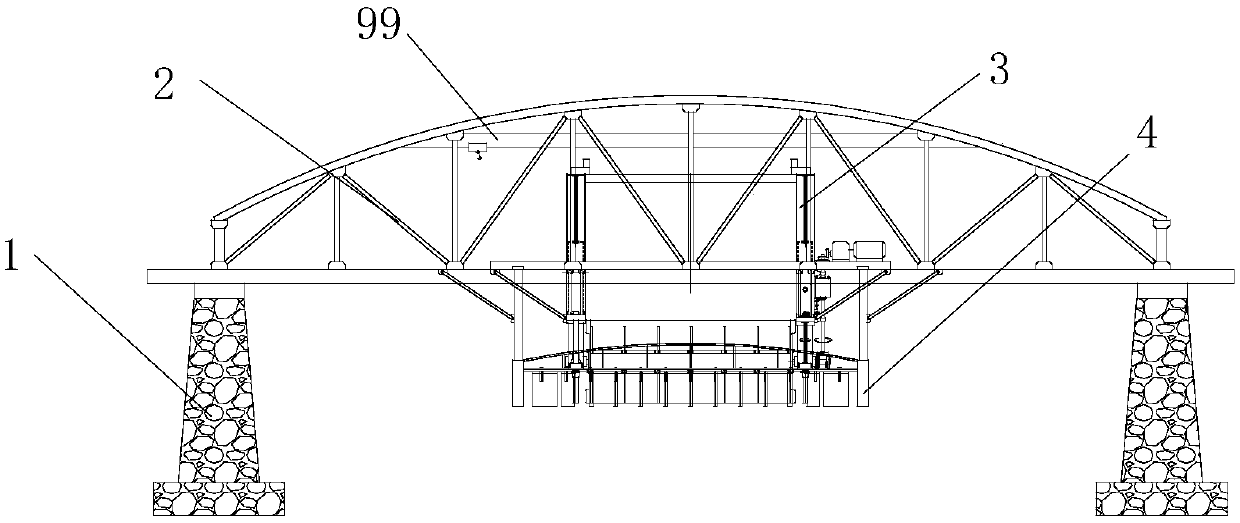 Suspension type water wheel low water head tail water power generation system