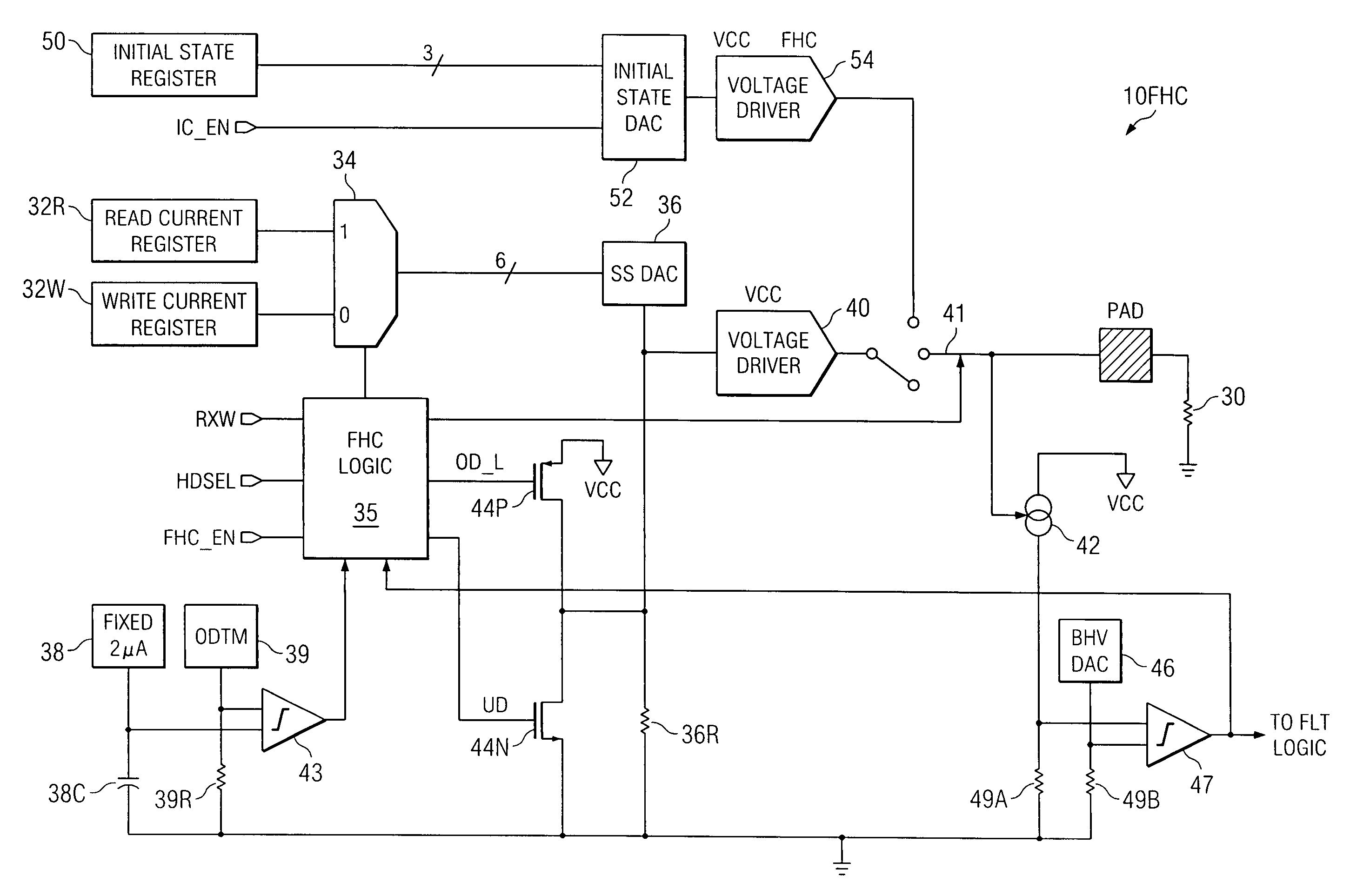 Fly height control for a read/write head in a hard disk drive